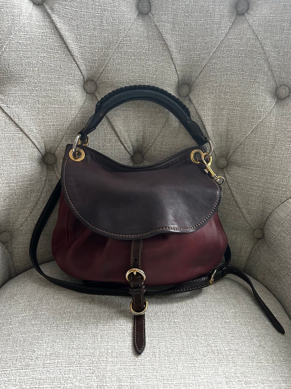 Miu Miu two-tone leather crossbody, the bag that didn't make the edit